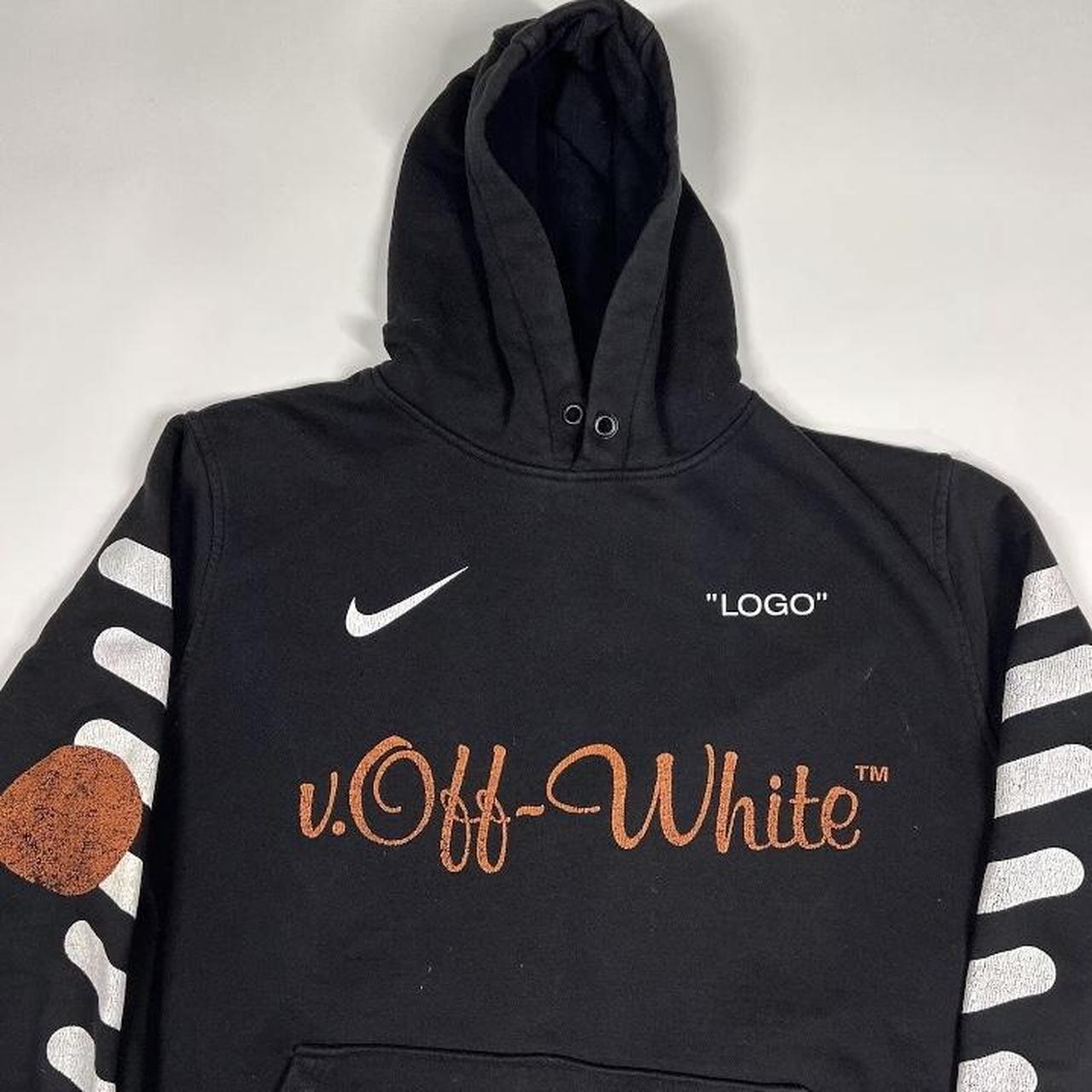 Black and orange off white hoodie hotsell