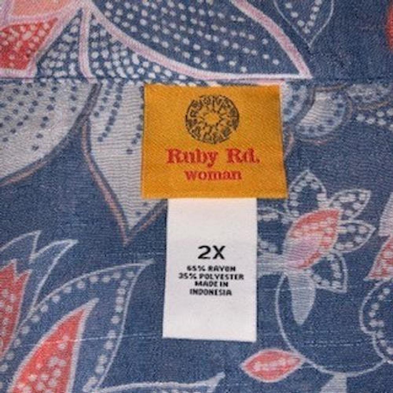 Ruby Rd. Women's Blouse - Blue/Multi - XXL – Ruby… - image 3