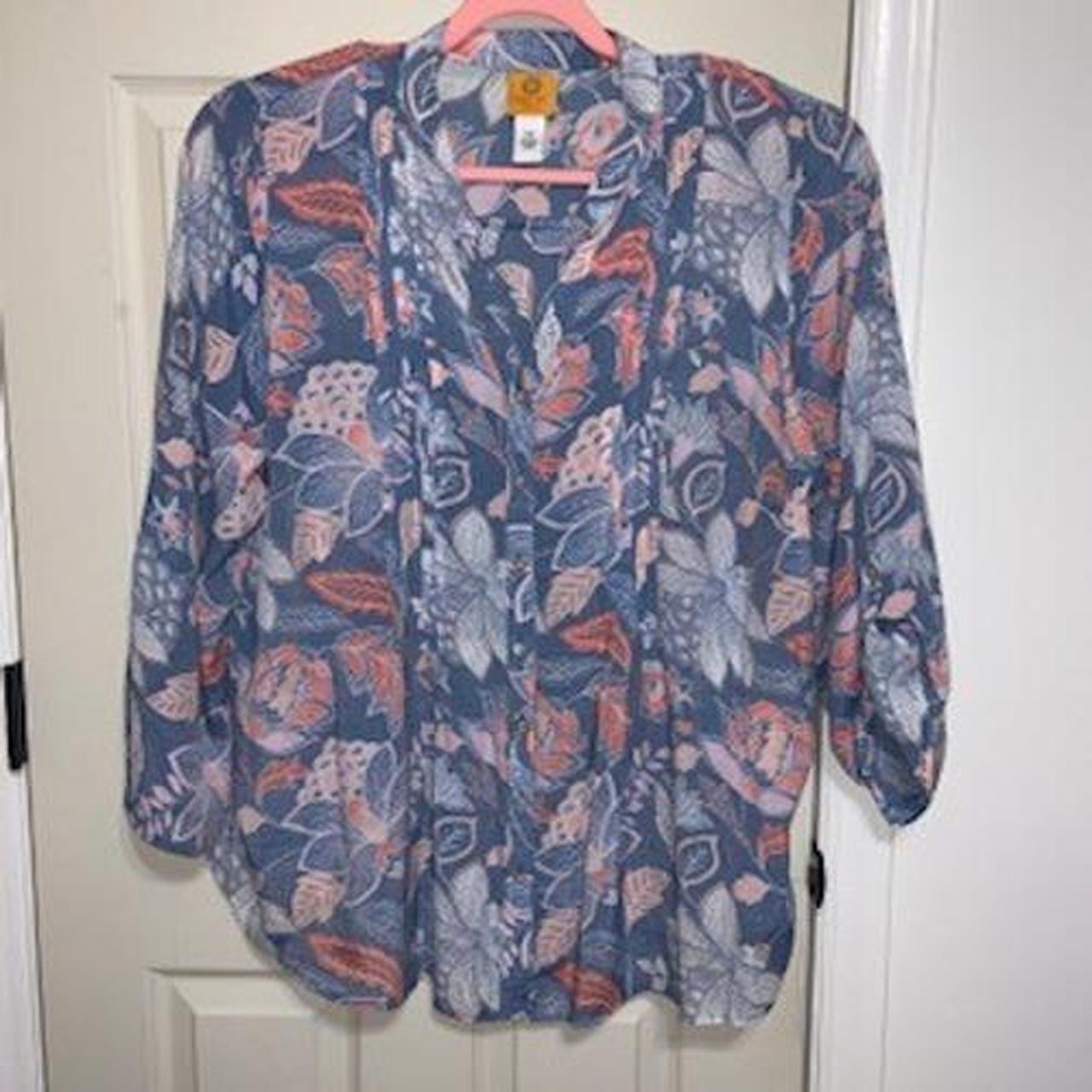 Ruby Rd. Women's Blouse - Blue/Multi - XXL – Ruby… - image 1