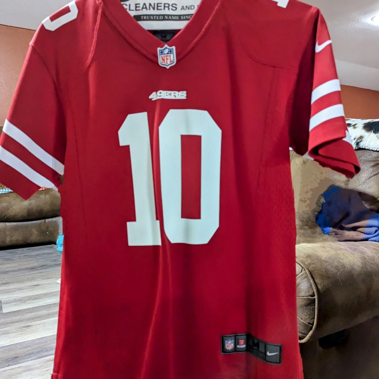 49ers Garoppolo Jersey Color: Black Size: Youth XL - Depop