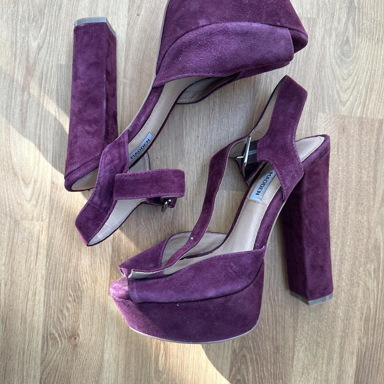 Steve madden 2025 burgundy heels