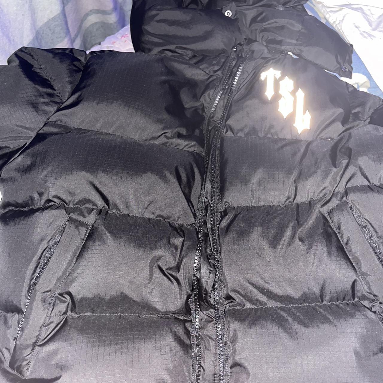 trap star shooters puffer jacket.size small with no... - Depop