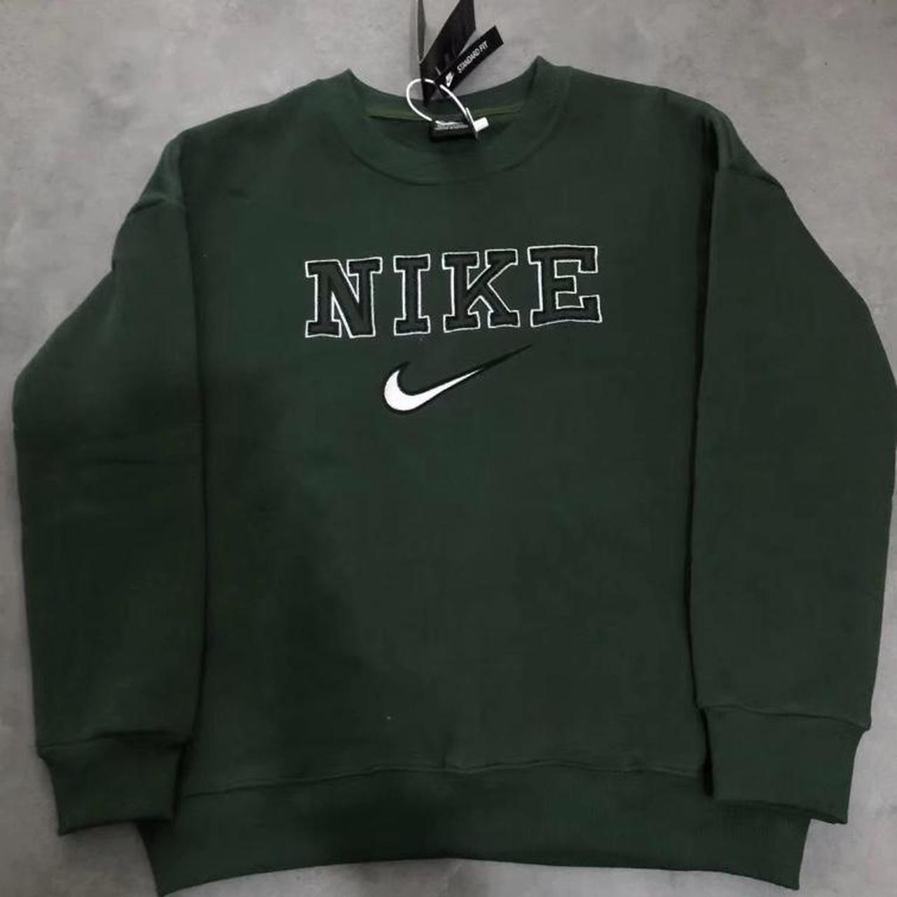 nike jumper green