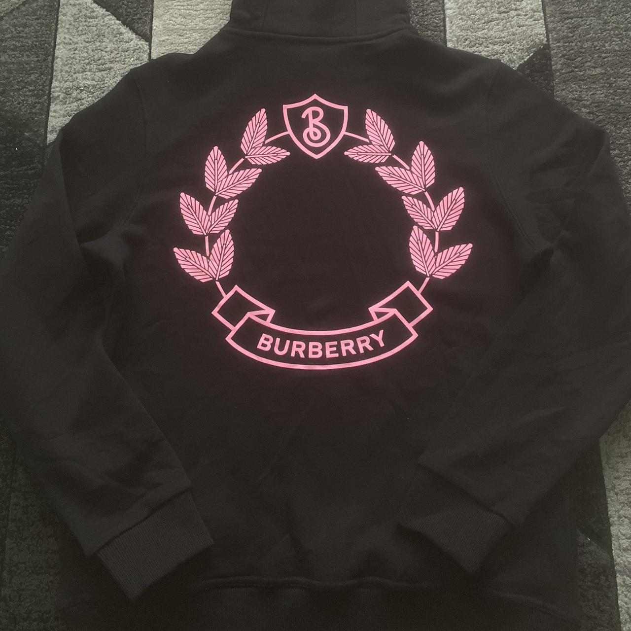 Pink burberry hoodie online mens