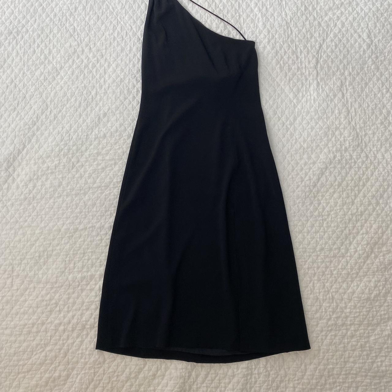 Emporio Armani one shoulder cocktail dress with high... - Depop