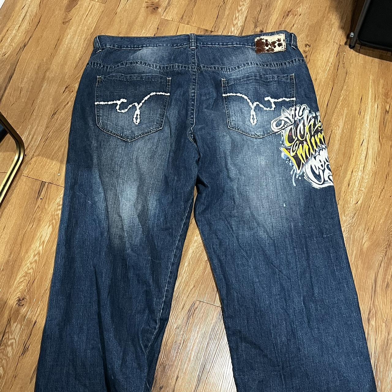 rare ecko 90s jeans only worn once no damage other... - Depop