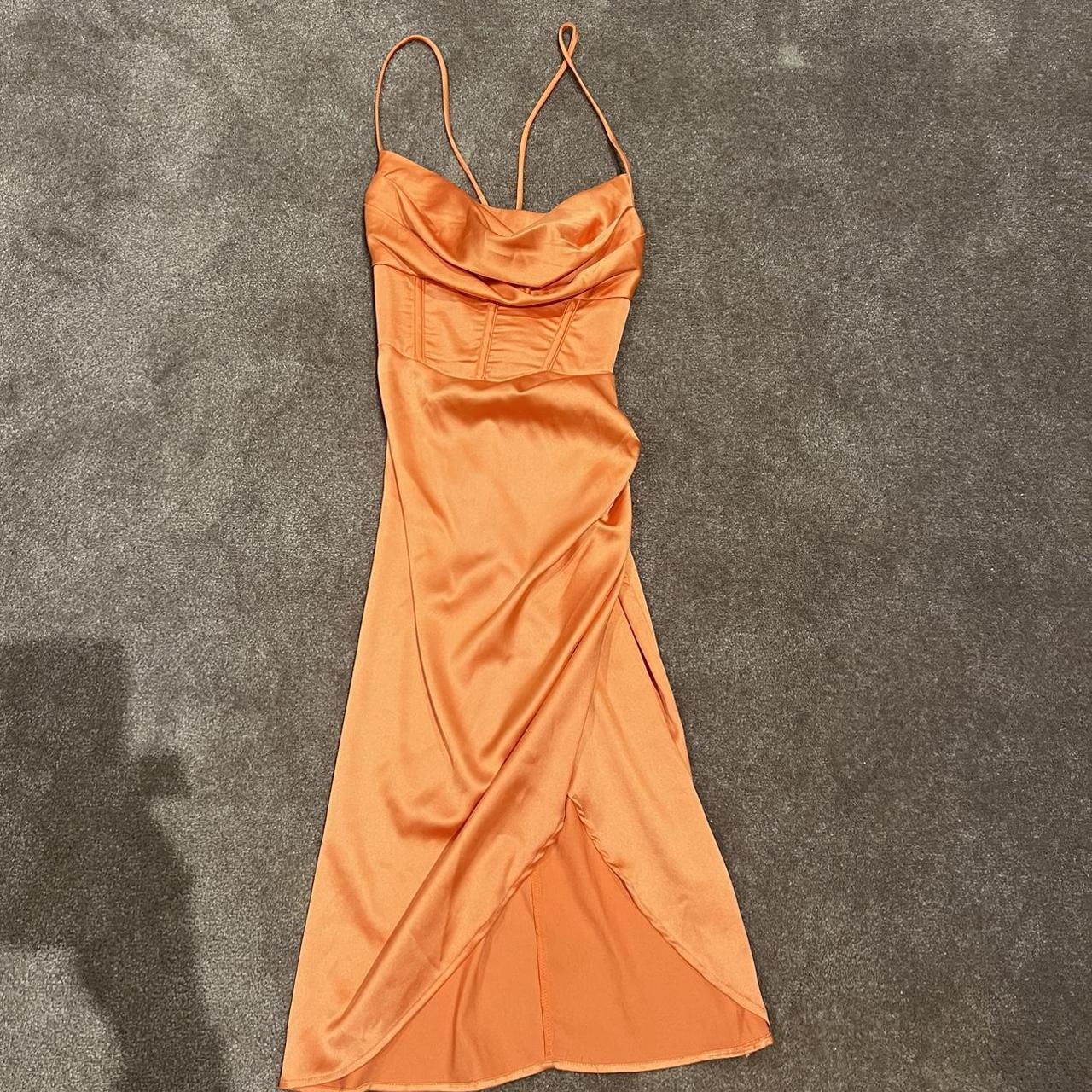 Hello molly orange dress worn once Depop