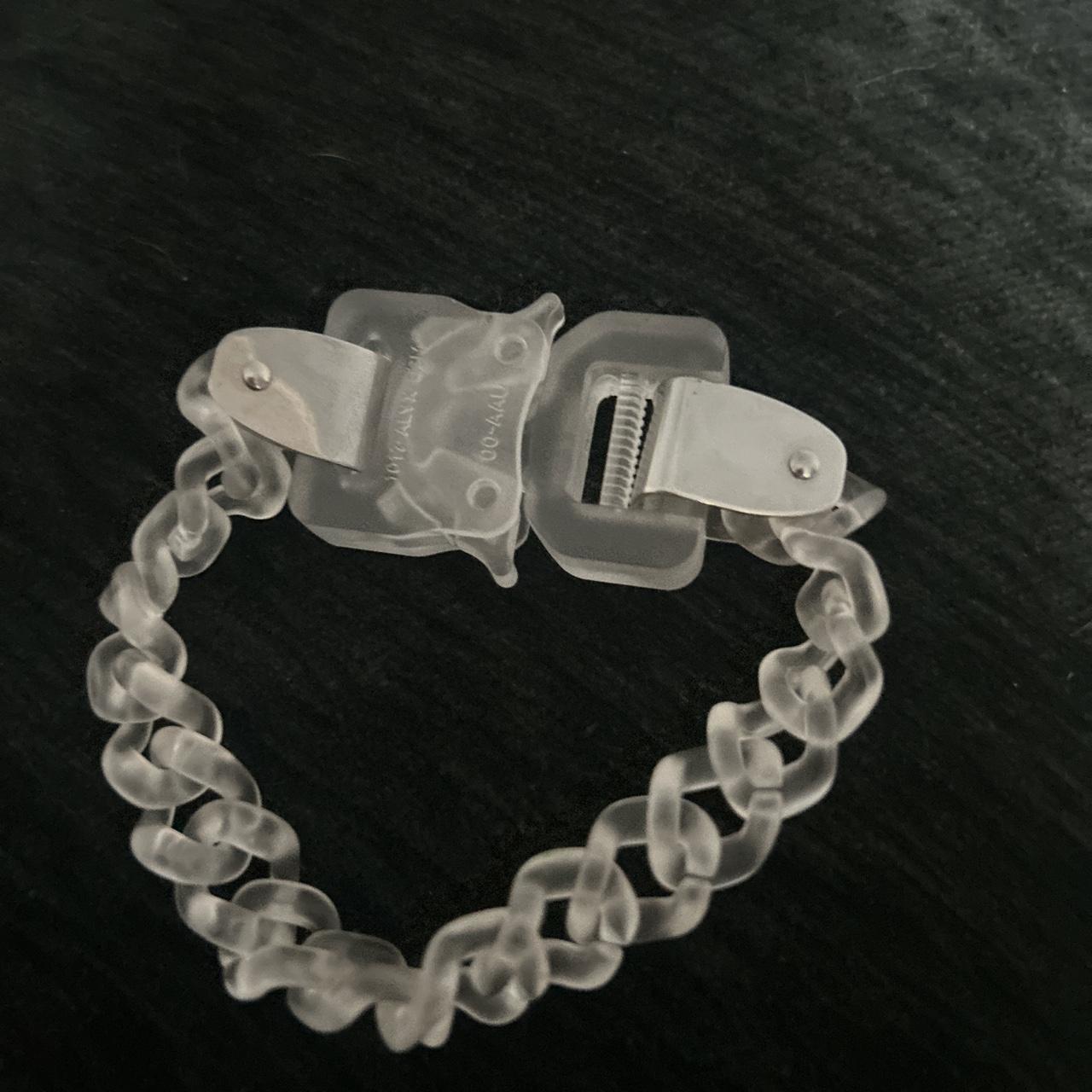 alyx clear bracelet used but excellent condition - Depop