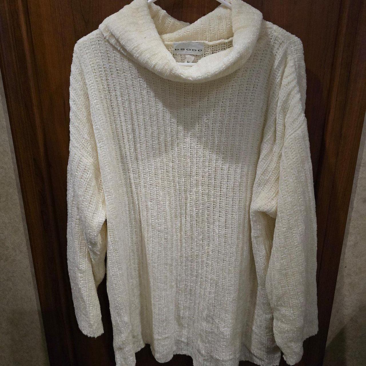 Source Unknown Women's Sweater - White - M – Vint… - image 1