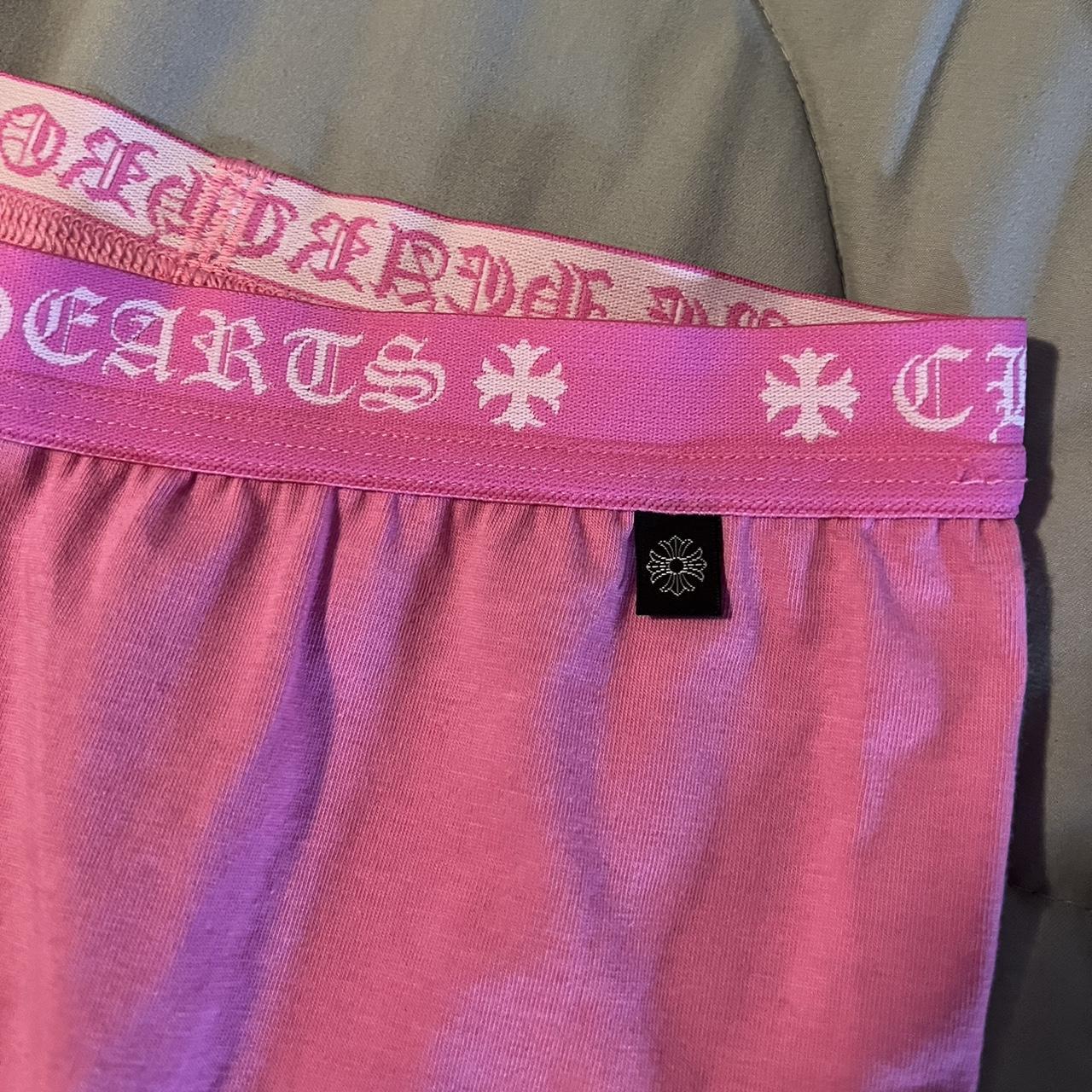 Pink Chrome Hearts Leggings - Depop