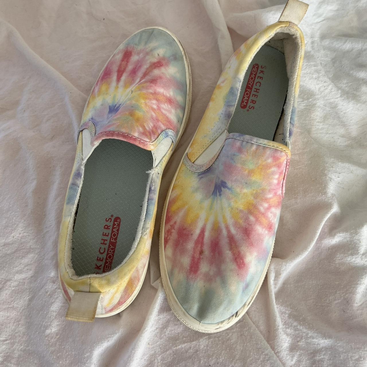 Skechers Women's Pastel Rainbow Tie Dye Depop