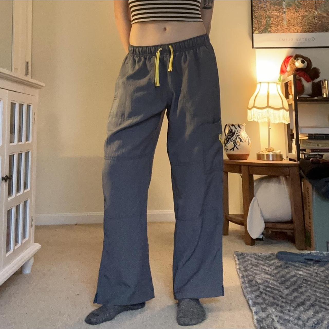 low rise althetic pants Marked as large, fits best... - Depop