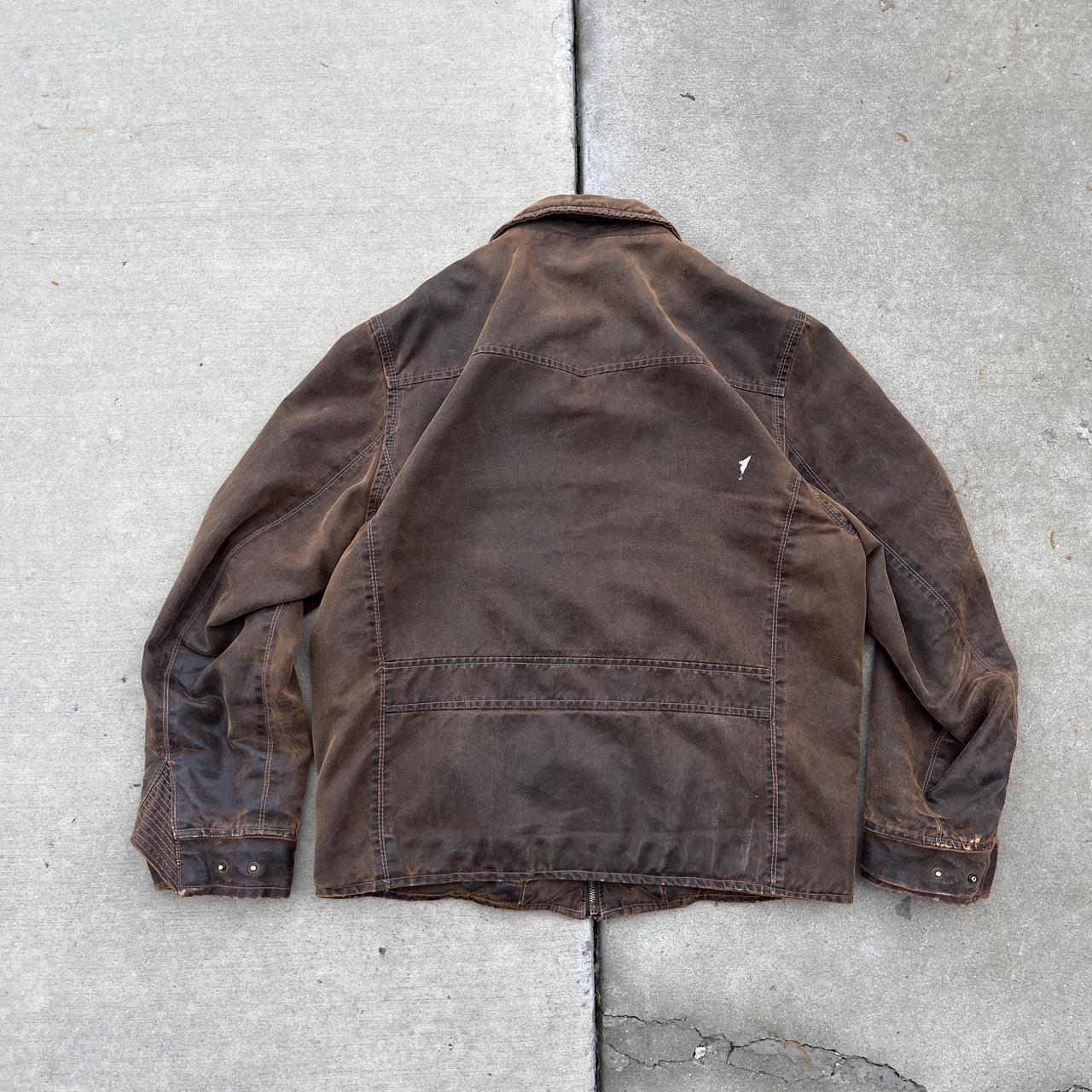 Vintage Columbia Leather Jacket, M* (Fits like... - Depop