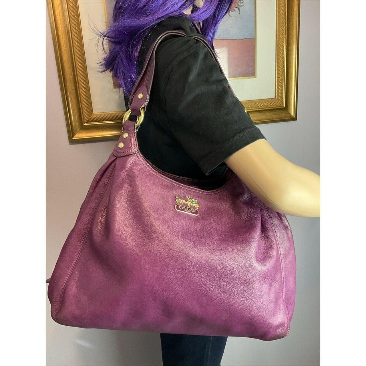 Beautiful purchases eggplant Purple Coach satchel