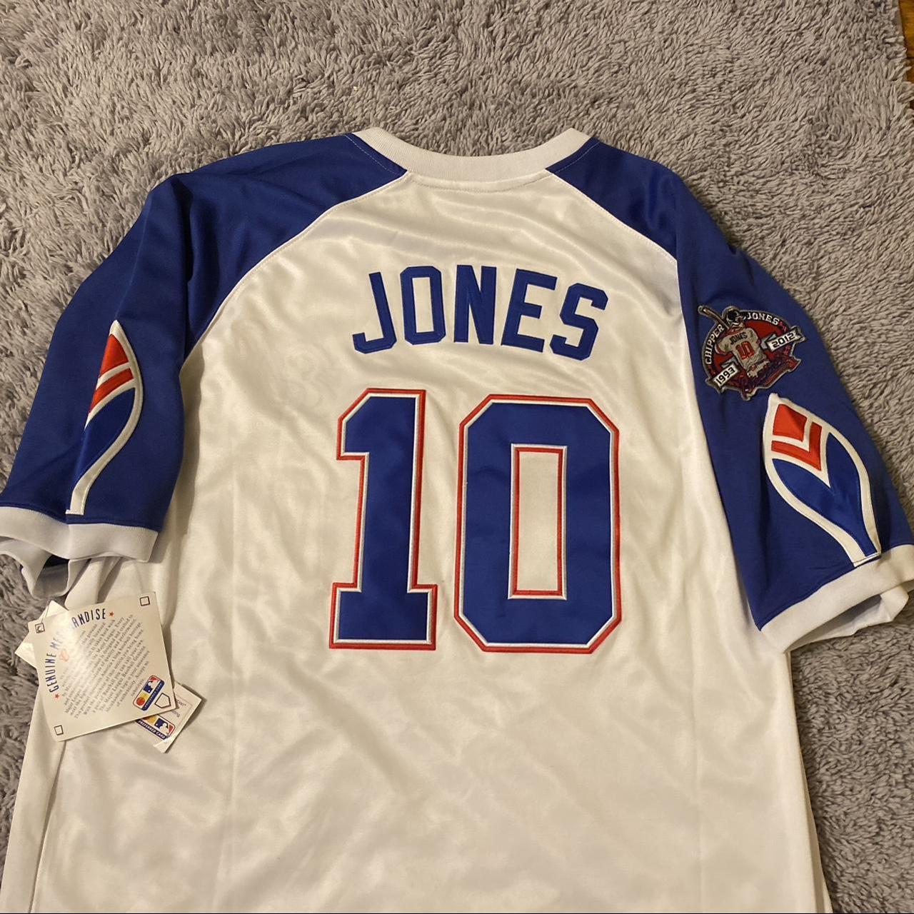 Vintage Majestic Atlanta Braves Chipper Jones  - Depop