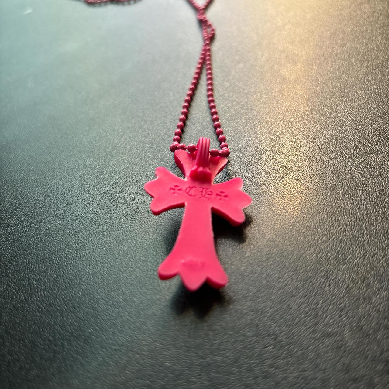 chrome hearts pink silichrome necklace 2019 comes w | Depop