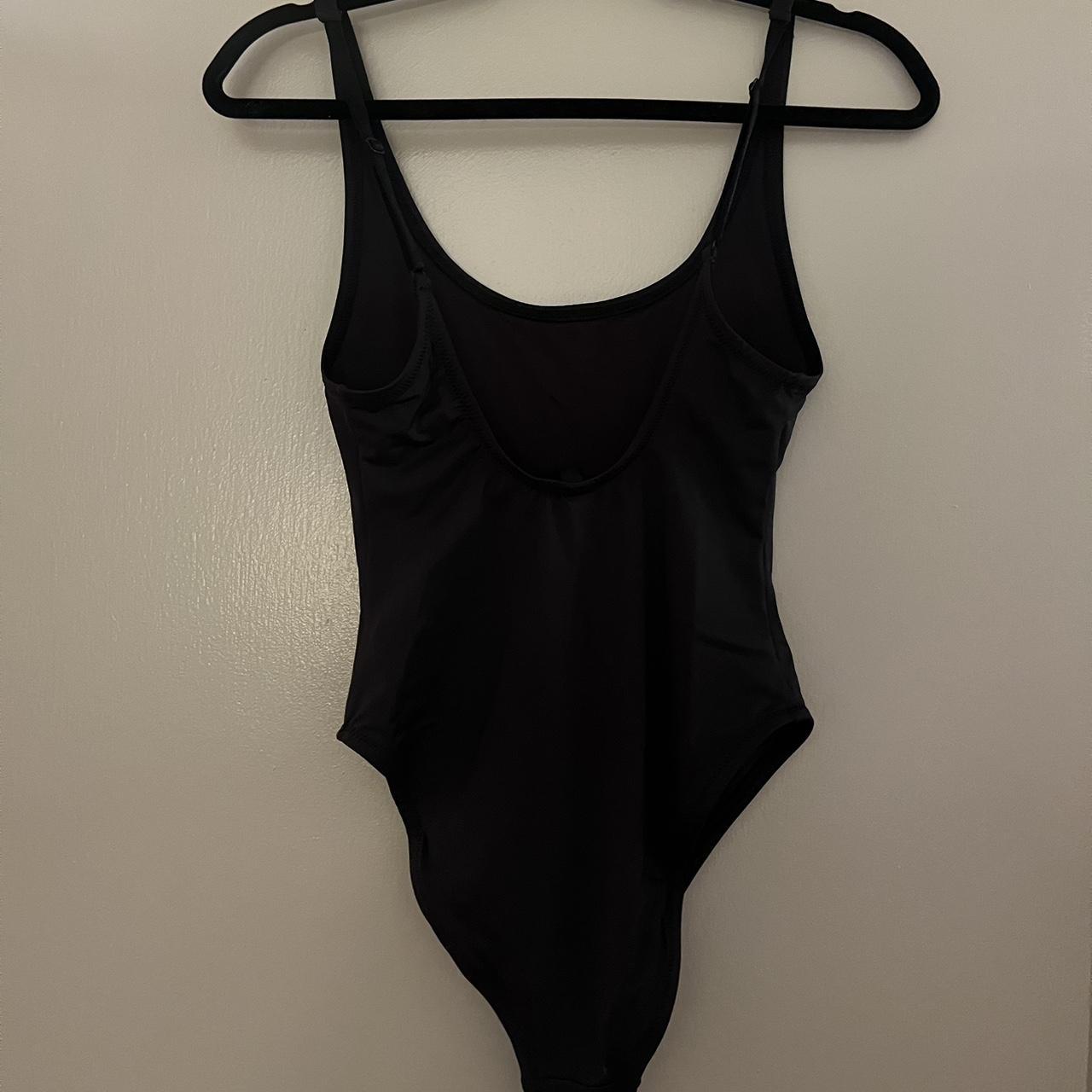 SKIMS Signature Scoop Neck One Piece in Black, M... - Depop