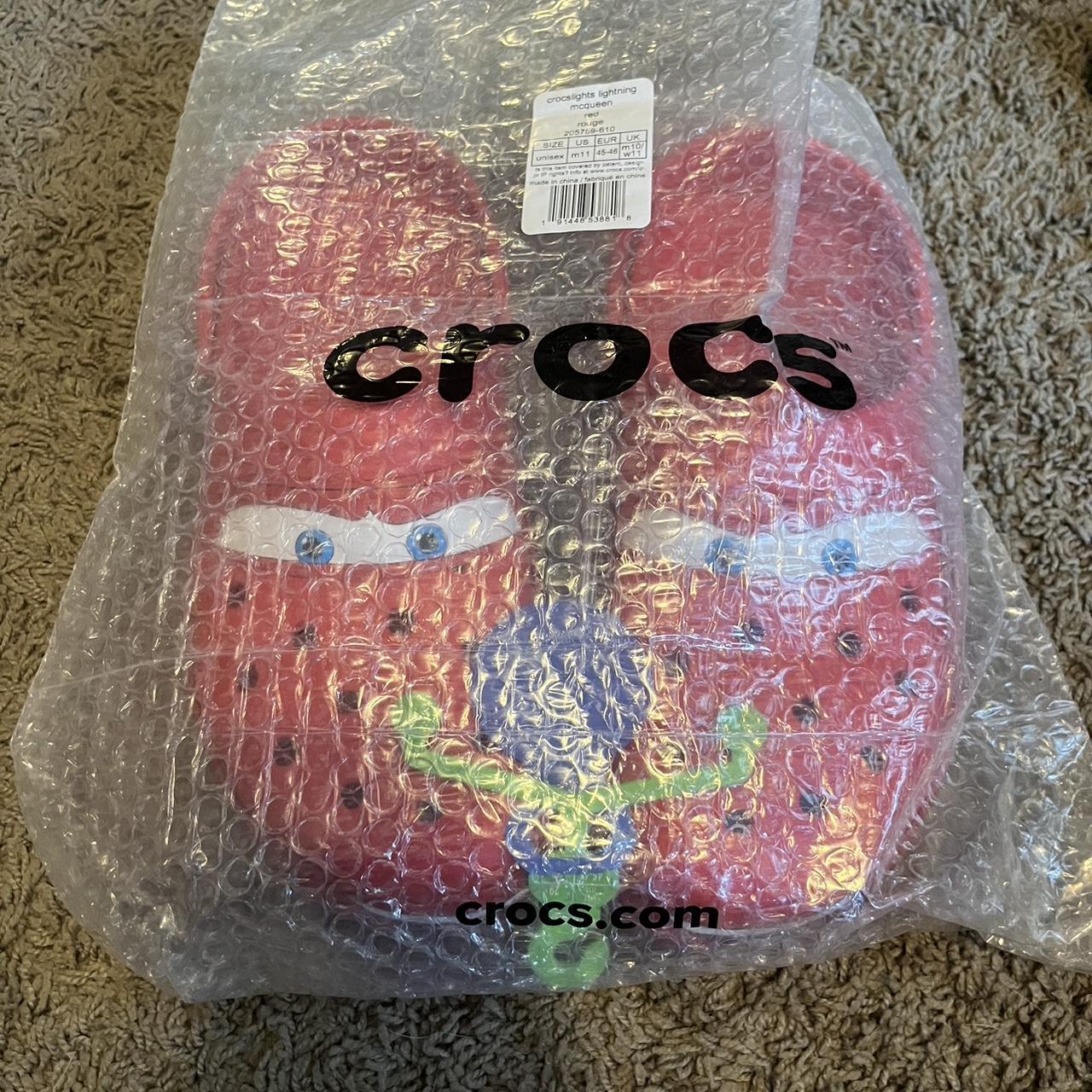 Brand new lightning McQueen crocs size 11. 100... Depop