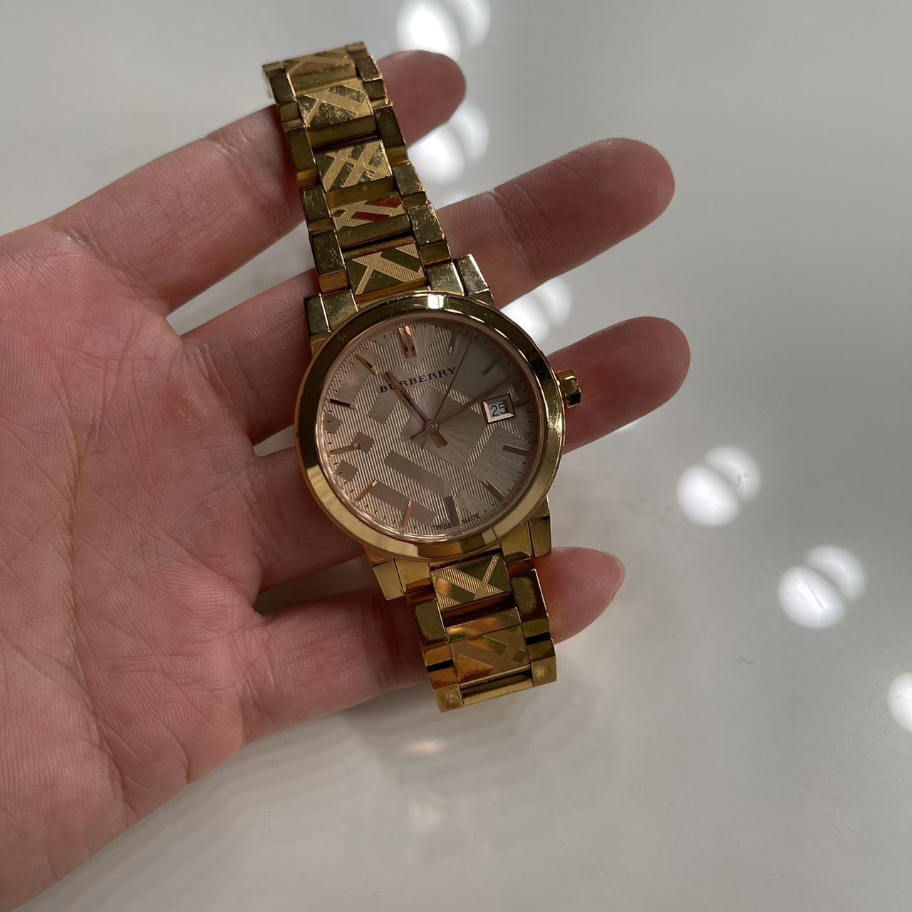 Rose gold limited edition Burberry watch Depop