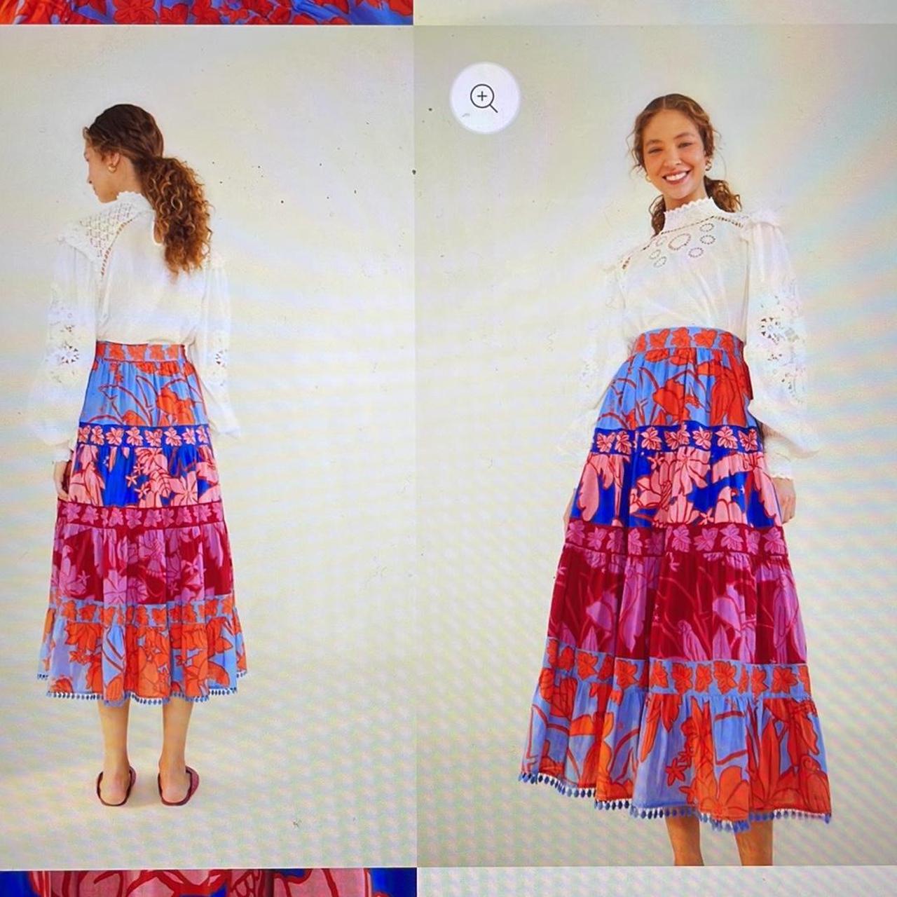 Farm Rio Women's multi Skirt (7)