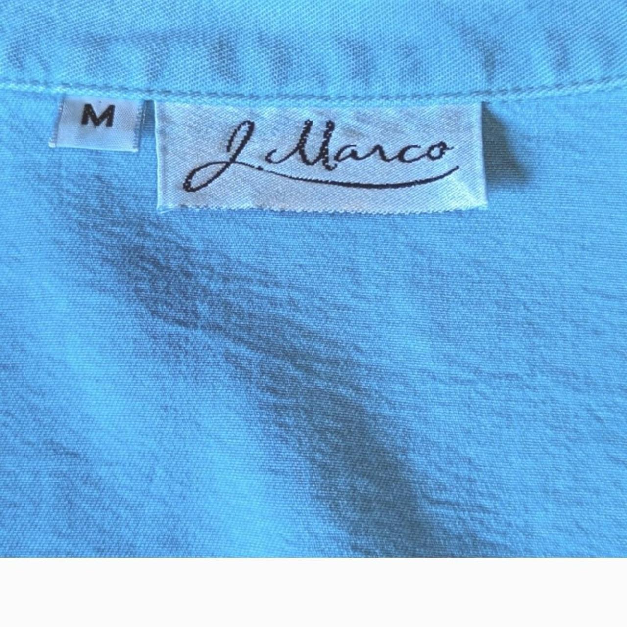 J. Marco vintage bell sleeve button up shirt, robins... - Depop