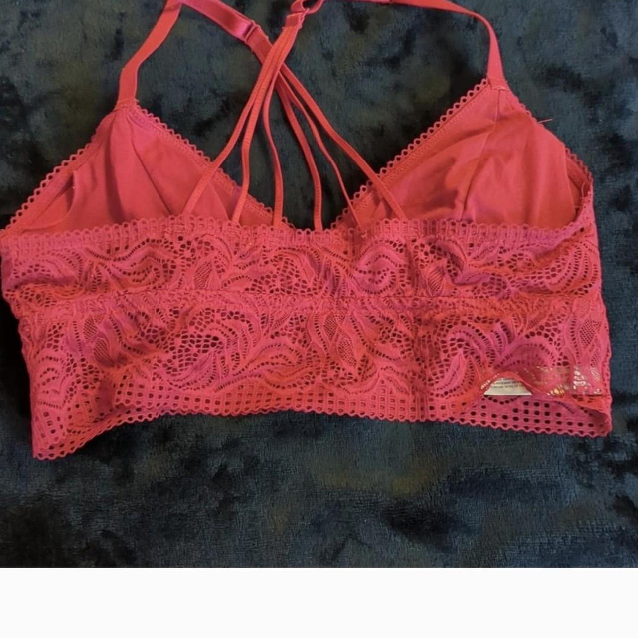 Auden hot pink lace bralette-SZ M - Depop