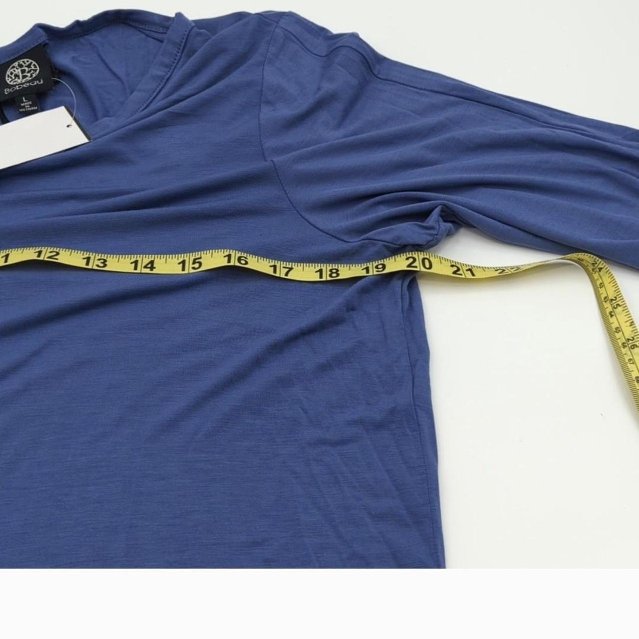 Bobeau Blue Long Tie Sleeve Sleeve Blouse-SZ L-brand... - Depop