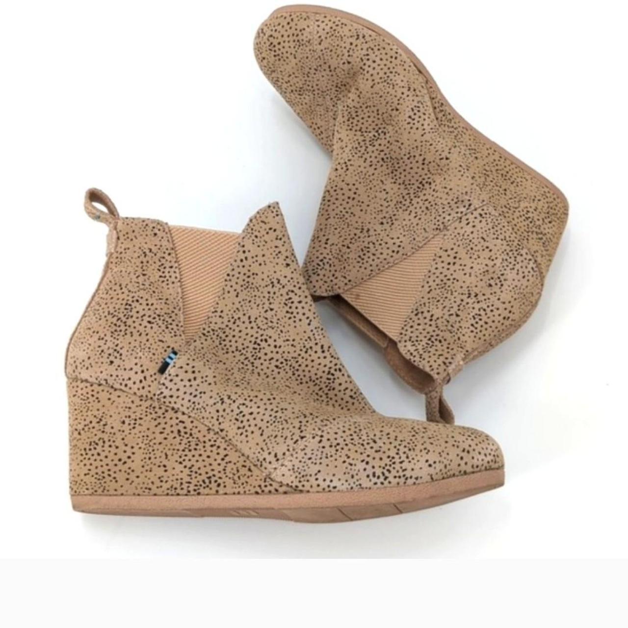 toms cheetah booties