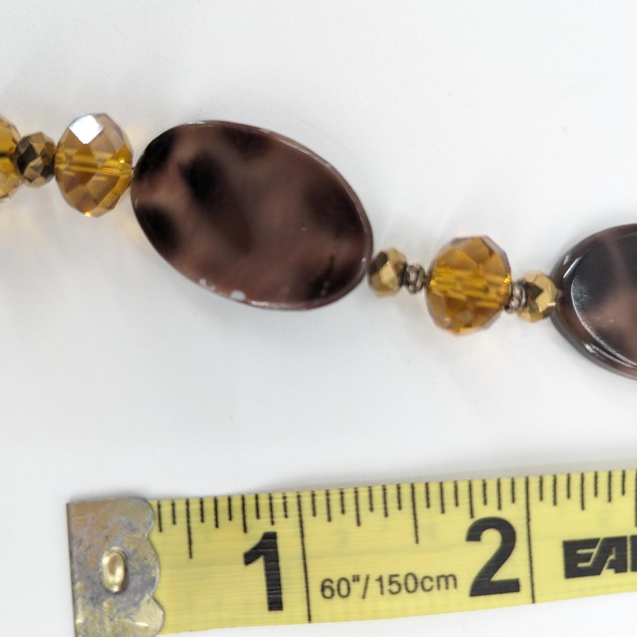 Donna Dressler Sterling Silver Tortoise Amber Beaded... - Depop