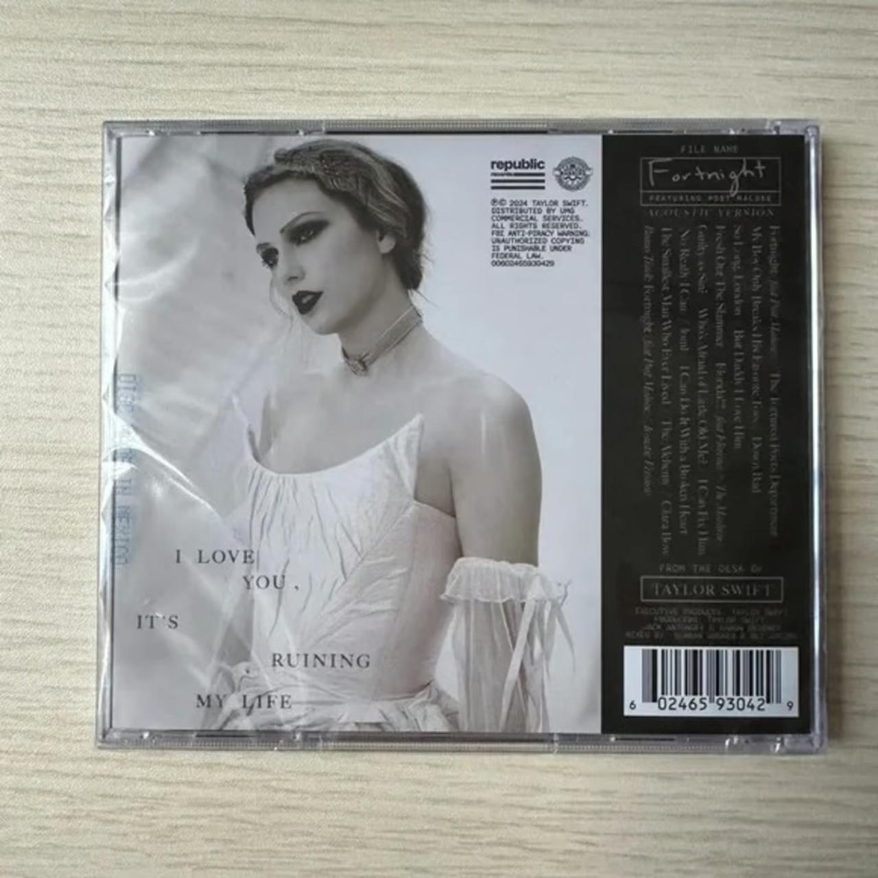 NEW Taylor Swift TTPD (Fortnight Acoustic Version) CD | Depop