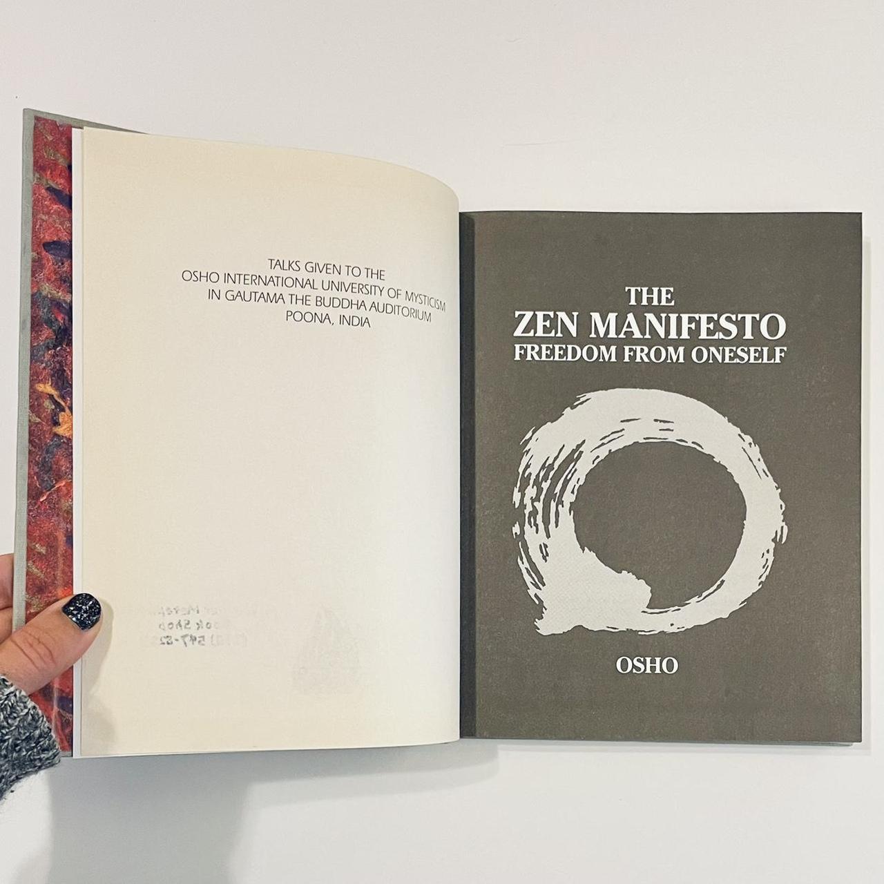 Vintage hardcover copy of The Zen Manifesto by Osho... - Depop