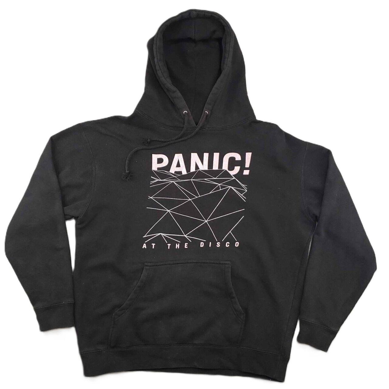 Vintage Panic At The Disco Hoodie Mens 2XL Black y2k. Depop