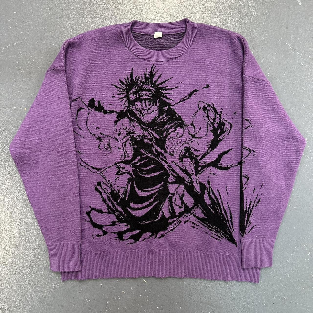 Jujitsu Kaisen Choso Piercing Blood Knit Sweater... - Depop