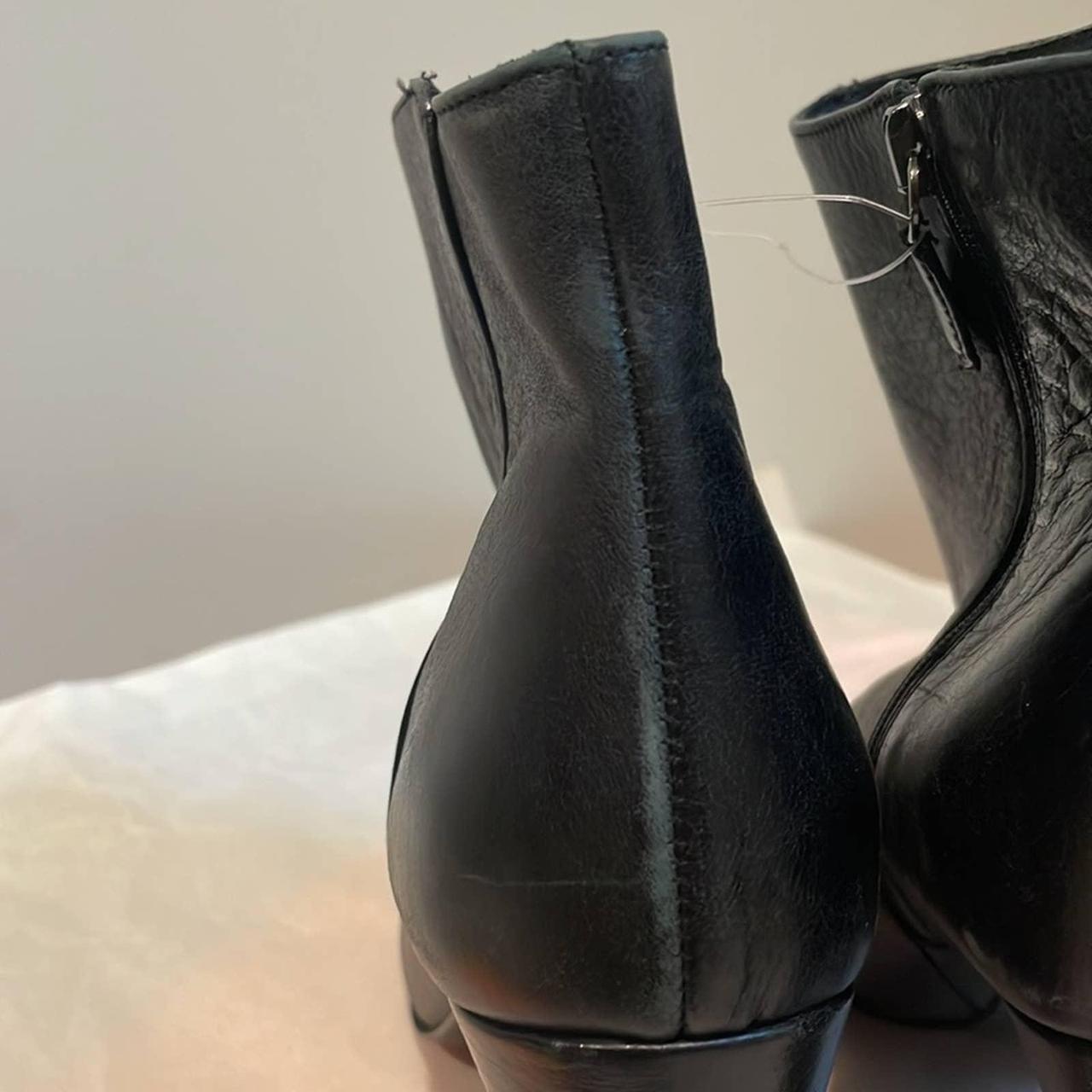 grigiarancio leather boots