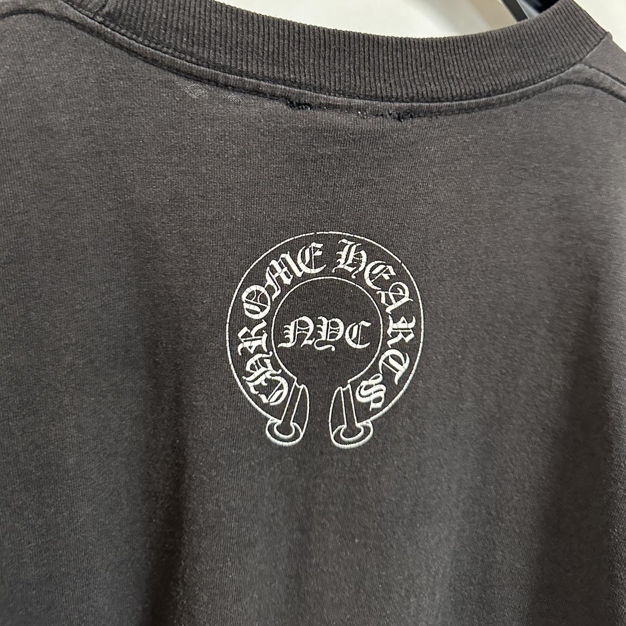 Chrome Hearts vintage washed black tee Bought from... - Depop