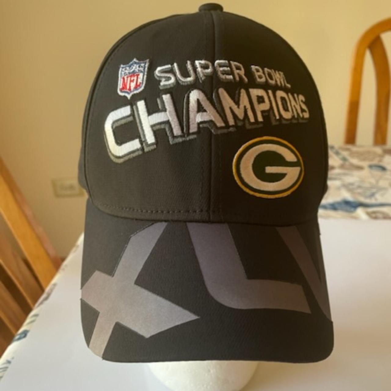 Green Bay Packers Hat Cap Super Bowl XLV 45 Champions Reebok NFL