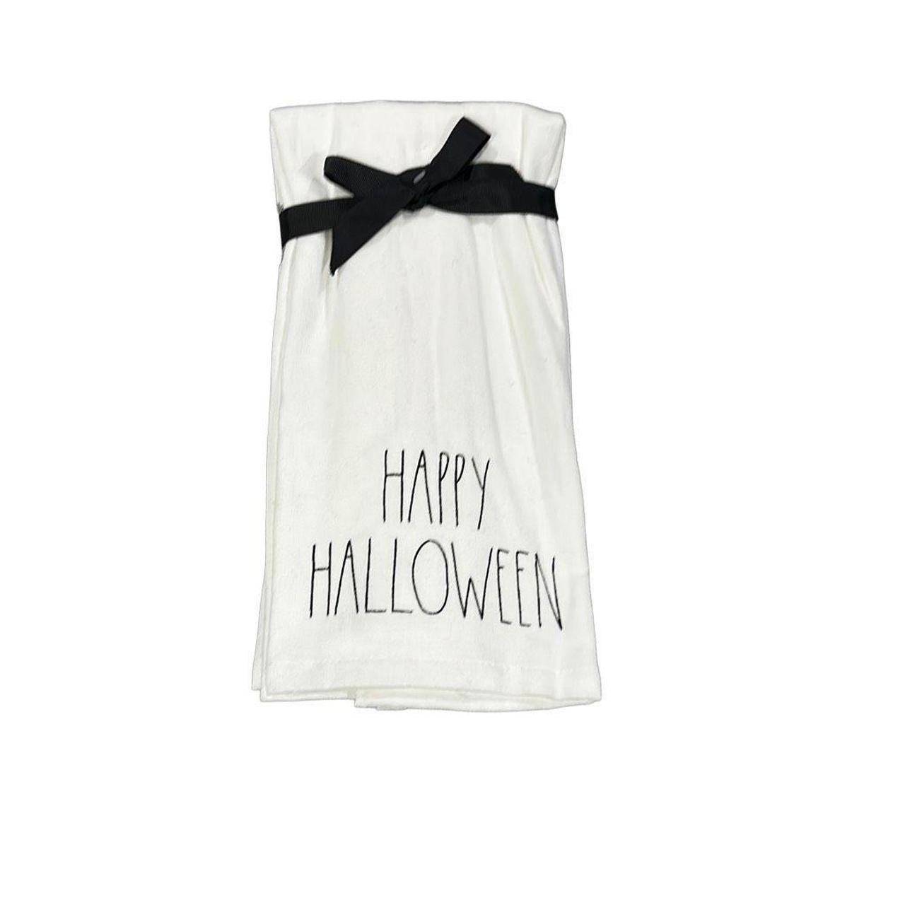 Rae Dunn Kitchen Towels, set of 2, Happy Halloween Trick or Treat