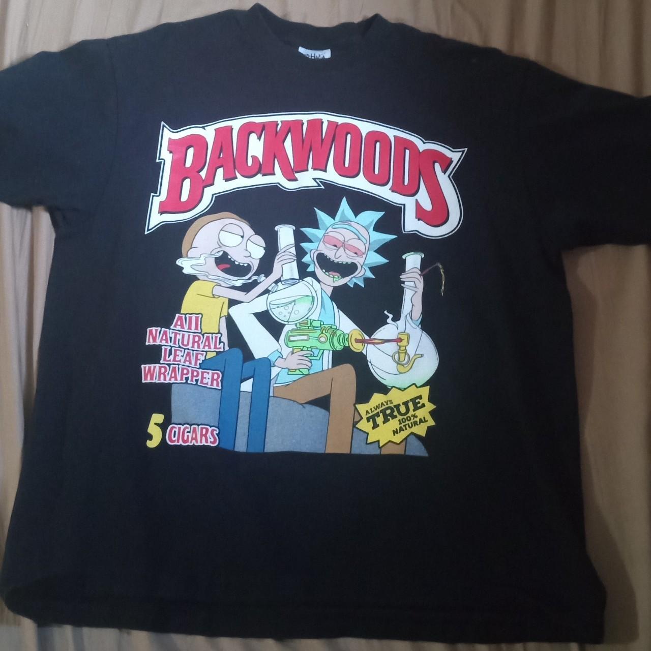 Rick and Morty graphic black t- shirt . Size medium - Depop