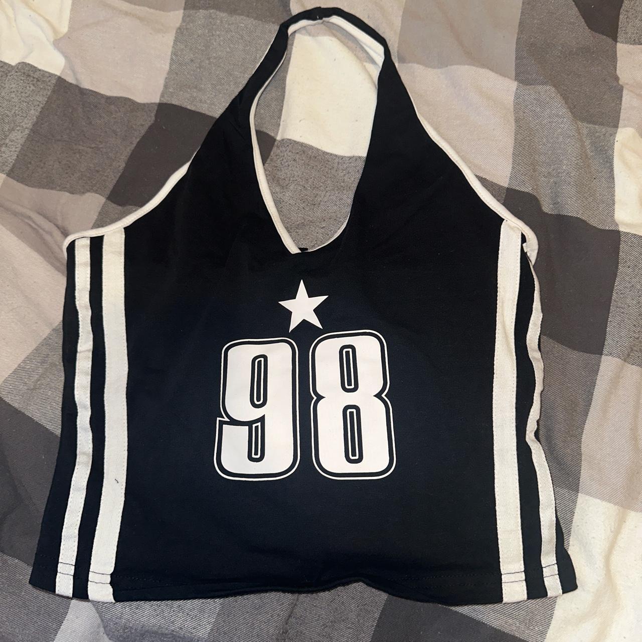 ˚ʚ♡ɞ˚Cute Black top ˚ʚ♡ɞ˚Size: Large but could... - Depop