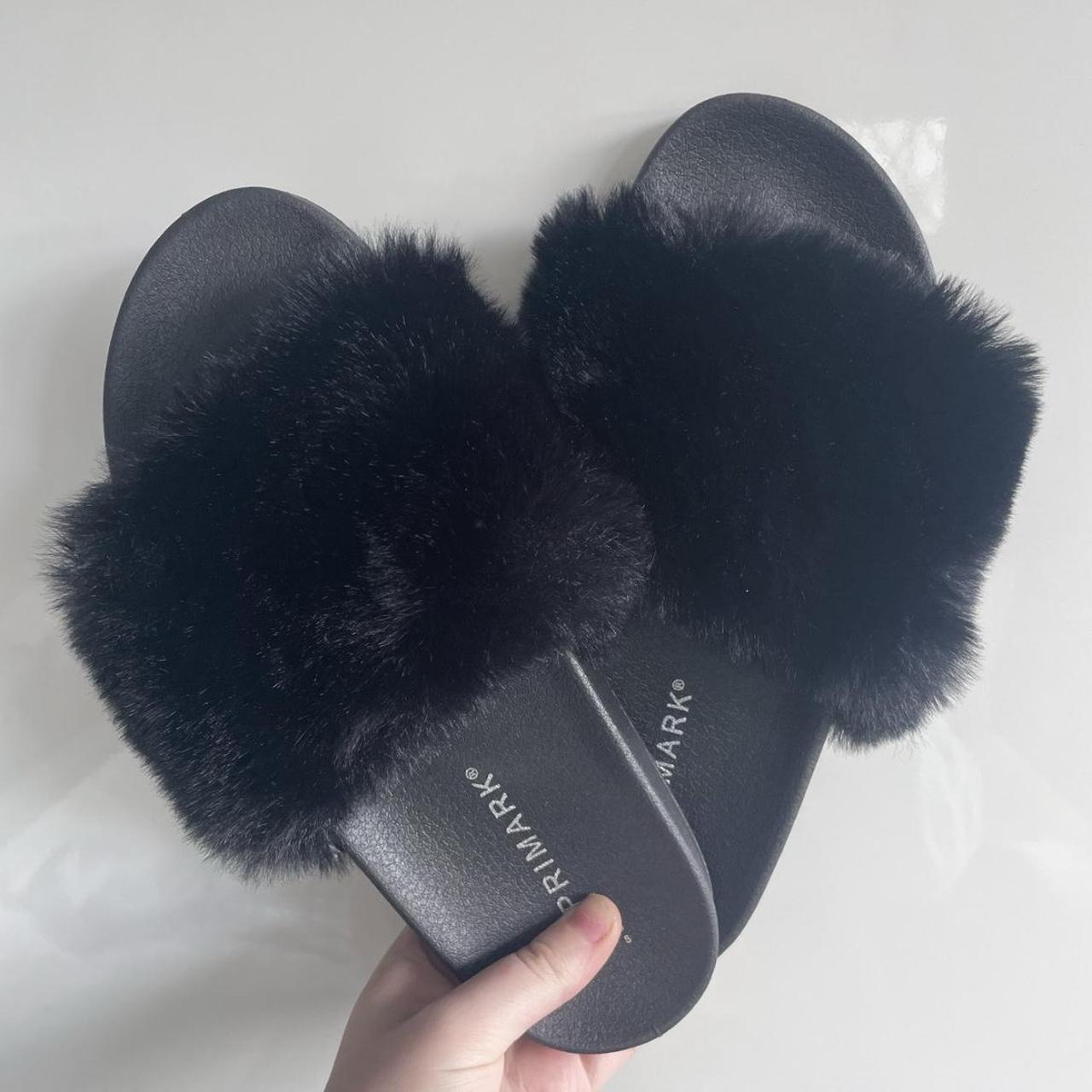 Faux fur sliders discount primark