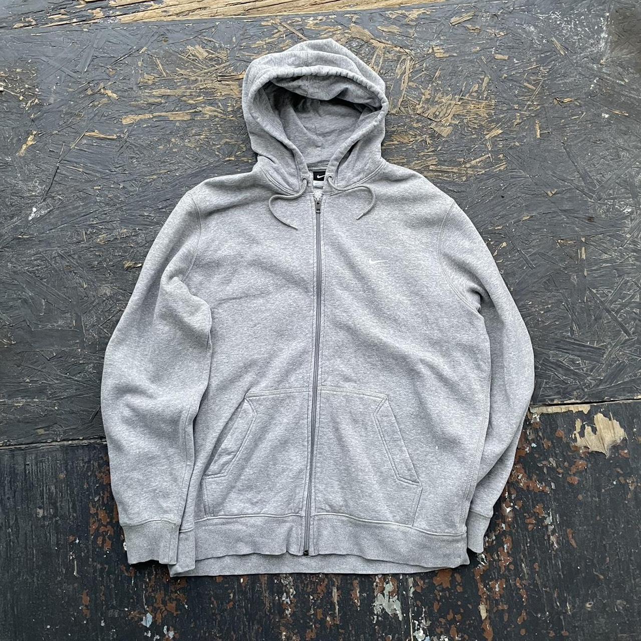 mens grey nike zip up hoodie