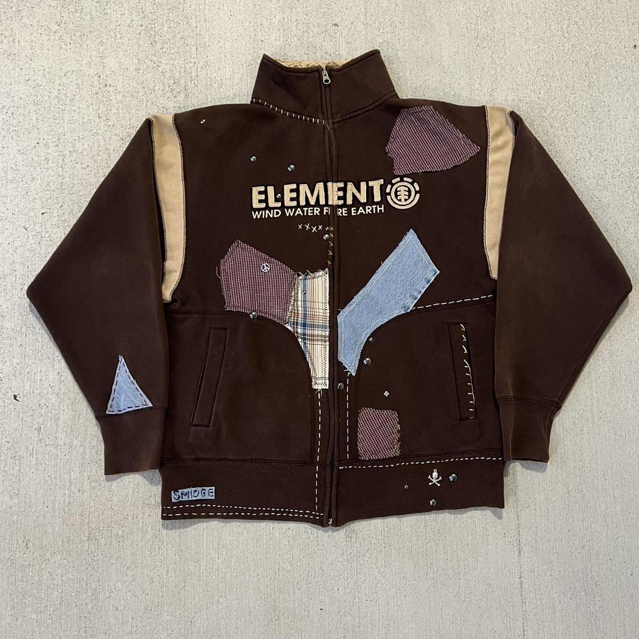 Element Men's Jacket - Brown - S – Patch work ele… - image 1