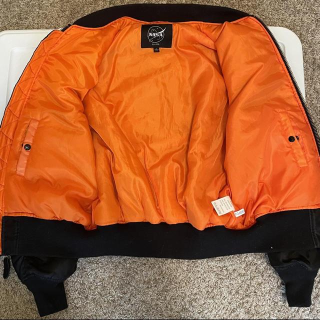 Orange nasa hot sale bomber jacket