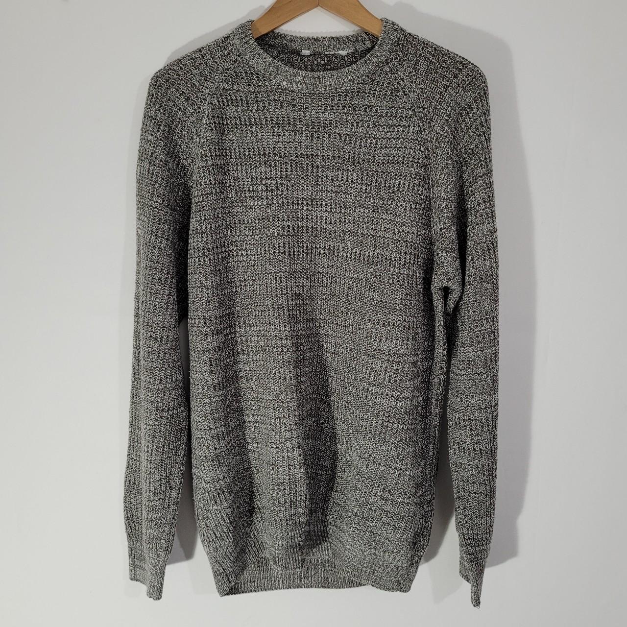 Mens PEP&CO jumper Grey marl Knit round neck small... - Depop