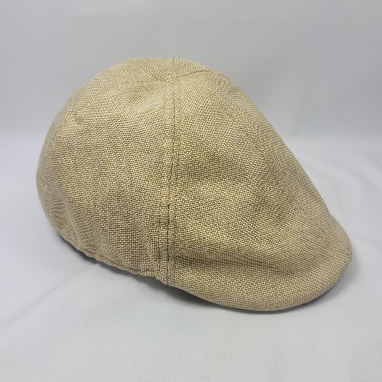 Mens Flat Cap Beige Cream Tan Lined Size - Depop