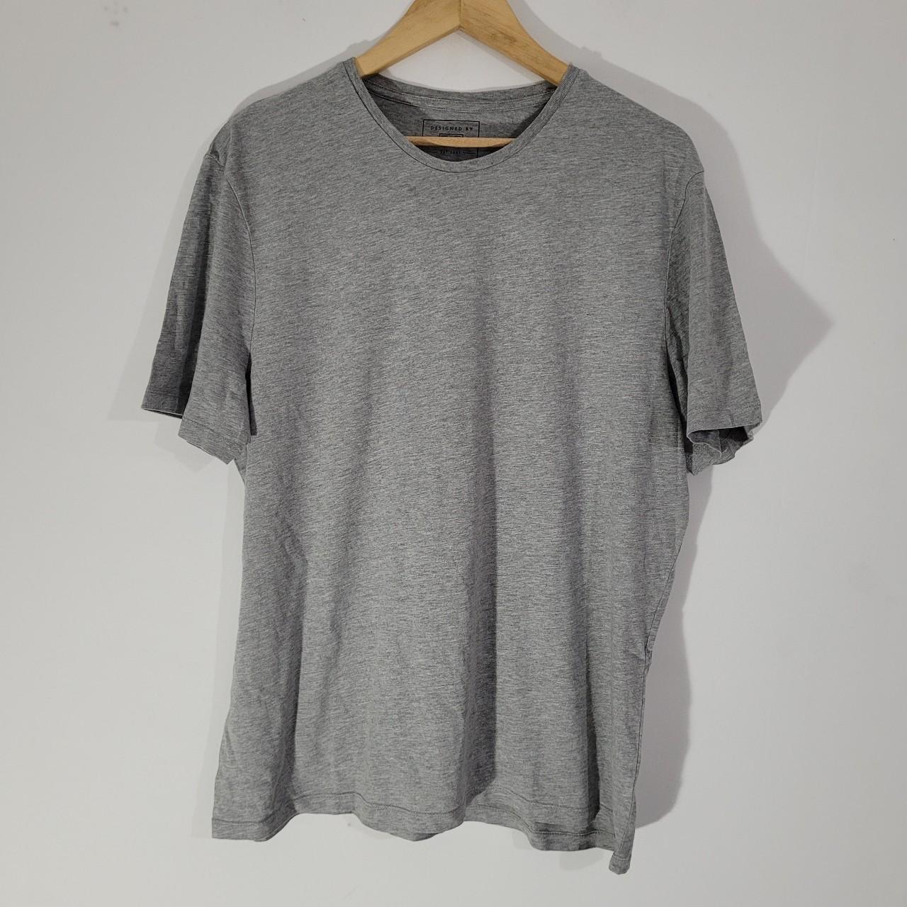 Mens F F T Shirt Grey Marl Round Neck Cotton viscose