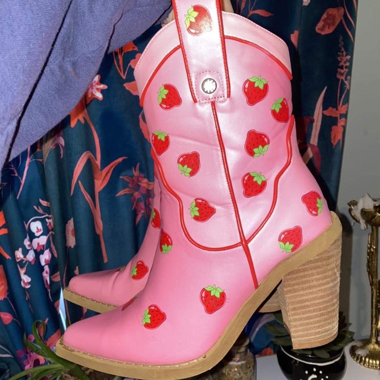 DollsKill Strawberry Shortcake Western Boots,