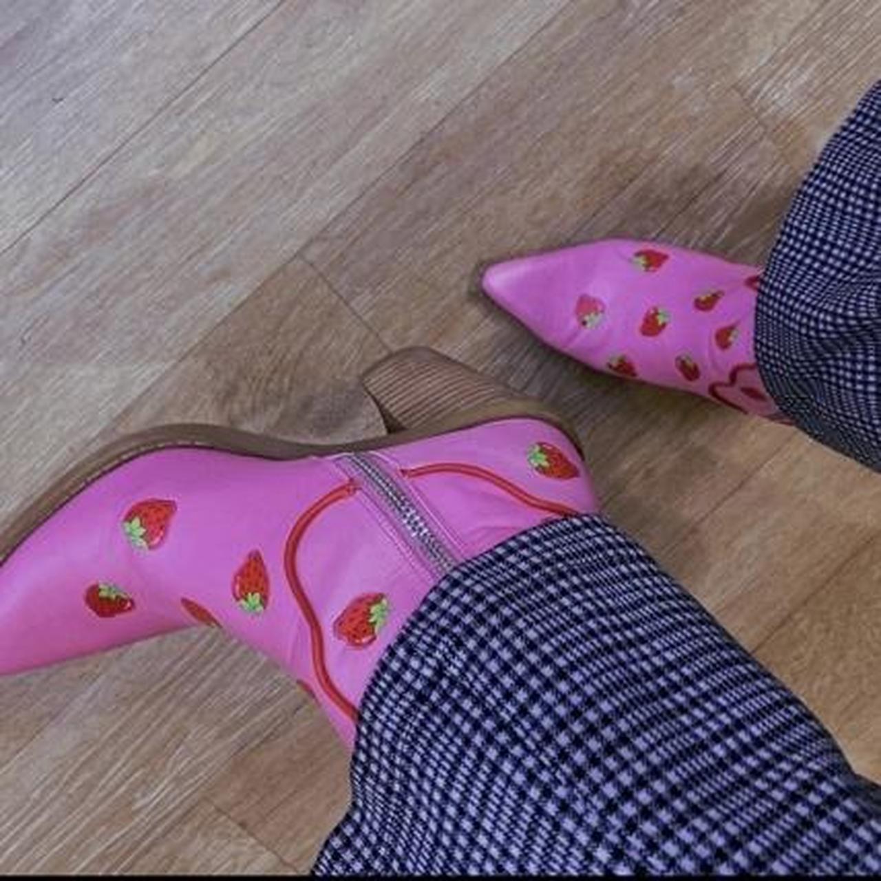 DollsKill Strawberry Shortcake Western Boots Depop