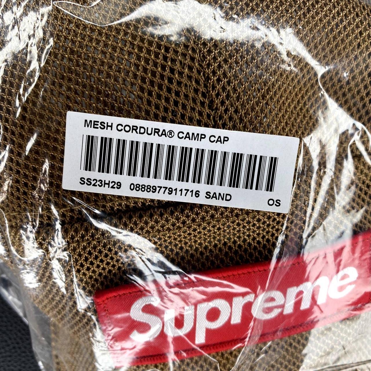 Supreme Mesh Cordura Camp Cap Sand SS23 New Smoke... - Depop