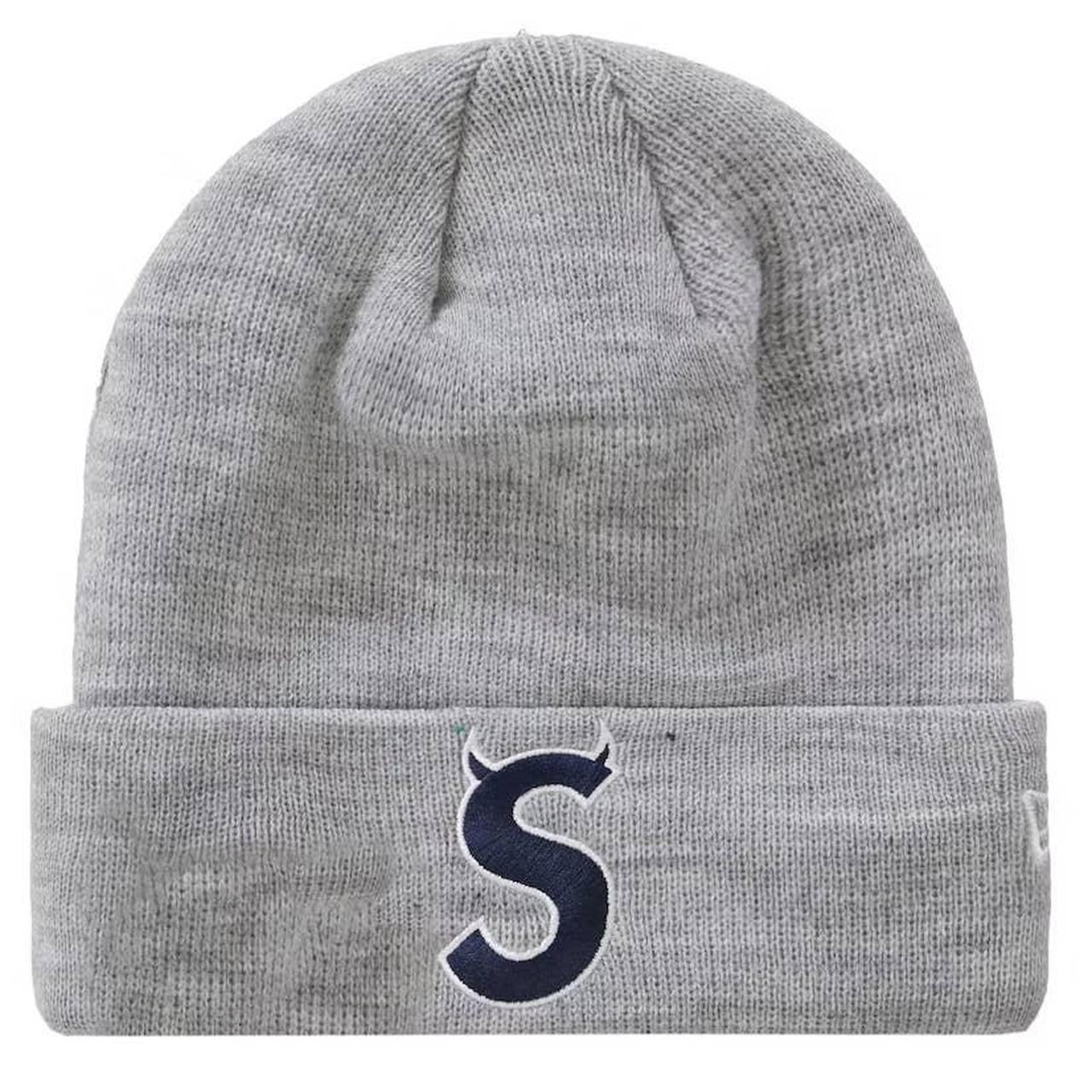 Supreme New Era S Logo Beanie Heather Grey FW22... - Depop